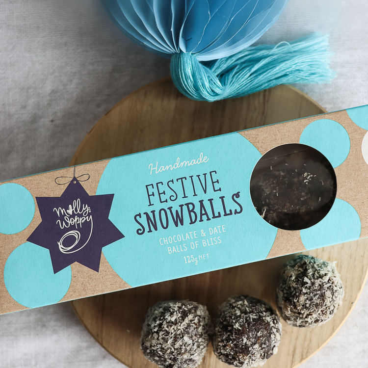 Xmas Snowballs Chocolate Date125g UNIT