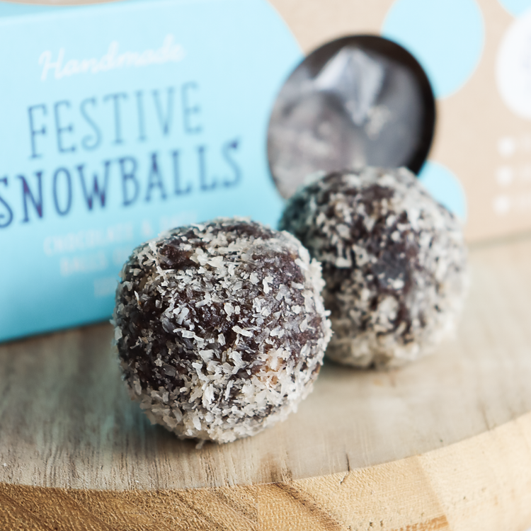 Xmas Snowballs Chocolate Date125g UNIT