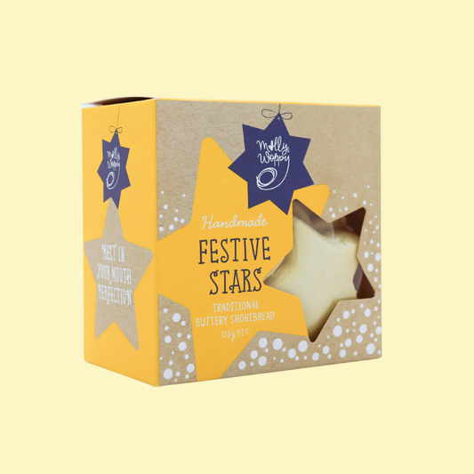 Xmas Shortbread Festive Stars 130g UNIT