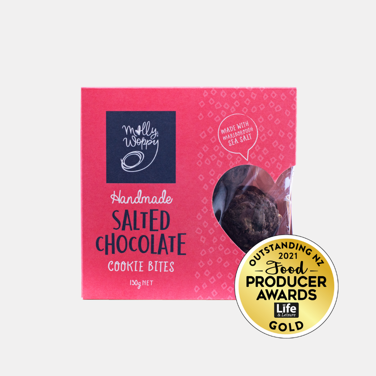 Bites Cookies Salted Chocolate 130g 12/CTN