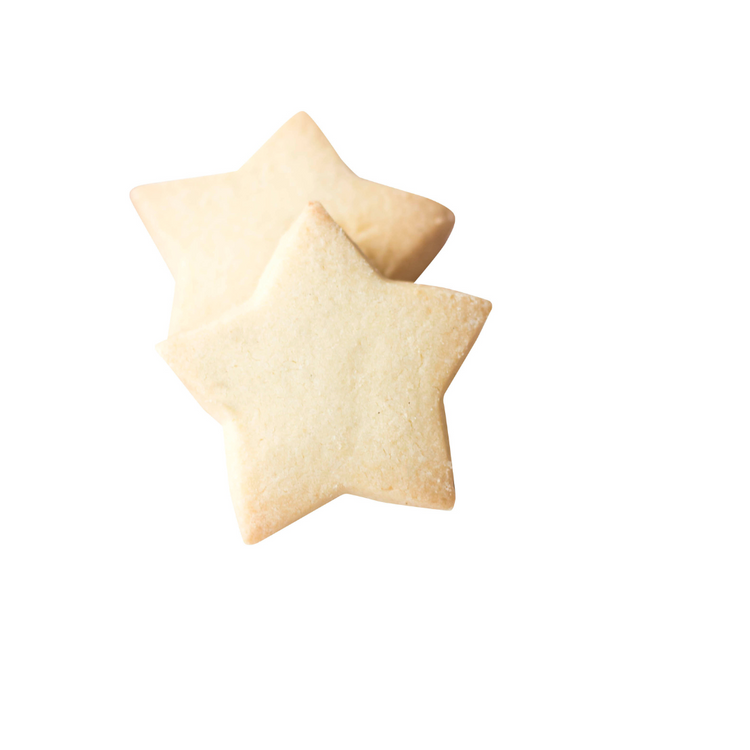 Xmas Bulk Shortbread Star Traditional 500g Bag