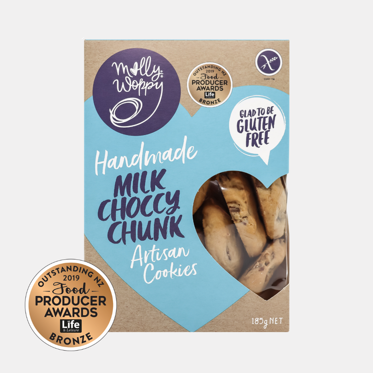 Artisan Cookie Gluten Free Milk Choccy Chunk 185g 7/CTN