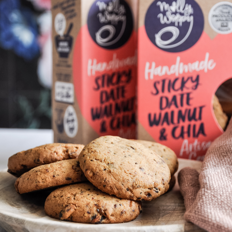 Artisan Cookies Gluten Free Sticky Date Walnut & Chia 175g 7/CTN