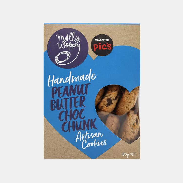 Artisan Cookies Peanut Butter Choc Chunk 185g 7/CTN