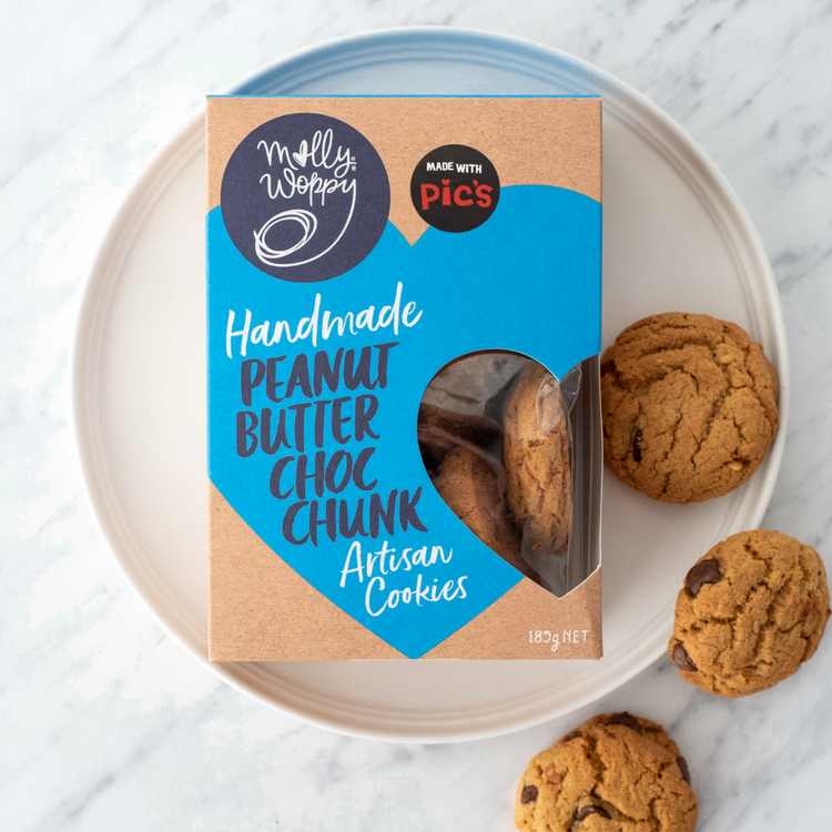 Artisan Cookies Peanut Butter Choc Chunk 185g 7/CTN